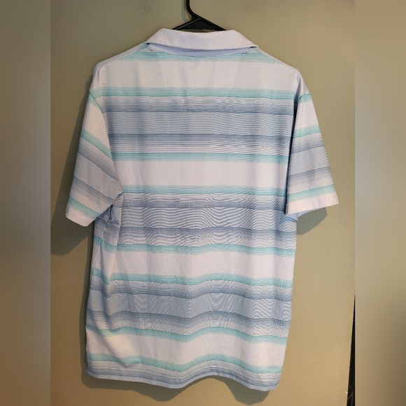 Ben Hogan Blue and White Polo Shirt, Size Medium. - Picture 2 of 4